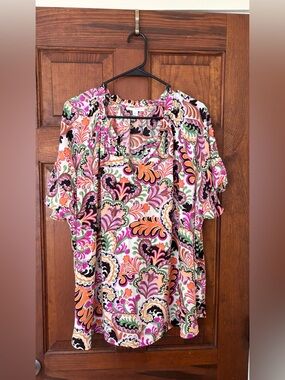 Cynthia Rowley printed blouse NWT